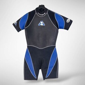 US Divers Titanium Shorty Wetsuit XXL Back Zip Neoprene Scuba Surf Dive